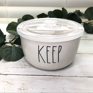 Rae Dunn KEEP Ceramic Bowl With Lid